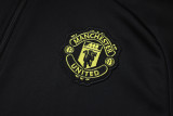 2025-26 Mens Manchester United black(Green Label) Jacket  Training Suit  A2526
