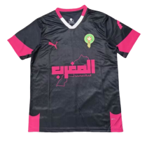 2025-26 Mens Morocco Black Red  soccer Jersey
