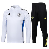 2025/26 Mens Manchester United  white Half-pull Training suit  B2537