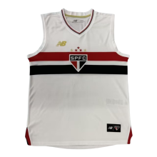 2025/26   Mens soccer jerseys Mens Sao Paulo home white  Vest