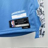 24-25 Cleveland Cavaliers MITCHLL #45 Light blue City Edition Top Quality Hot Pressing NBA Jersey