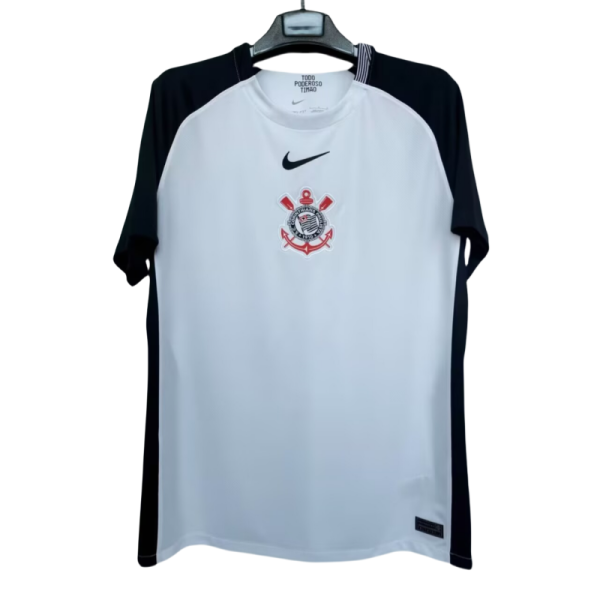 2025-26  Mens Corinthians white  Home 1:1  Fans Soccer Jersey
