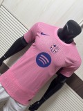 2025-26 Mens Barcelona Pink Player version soccer jersey