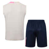 2025/26 Mens Barcelona beige Vest short training  D2554#
