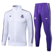 2025-26 Mens Real Madrid white Jacket Training Suit