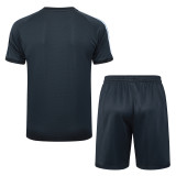 2025/26 Mens Argentina Dark gray retro version  short training suit   D2559#