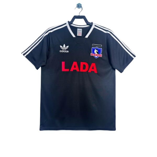 Retro Colo away black  Mens soccer Jersey 1991