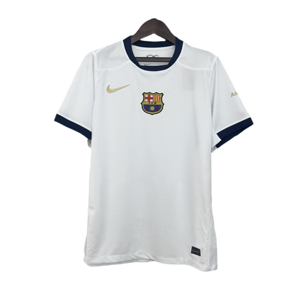 2025-26 Mens Barcelona Special Edition white  soccer jersey