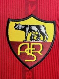 1999-00 Mens  Roma  red  home Retro soccer Jersey