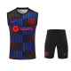 25-26 Mens Barcelona Red blue Vest Short traning suit