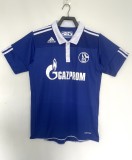Mens Schalke 04 Retro home Soccer Jersey 2010-11