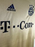 Retro Mens Bayern Munich away yellow Jersey 2003-04