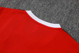 Mens Manchester United red Retro version Short Training Suit 2025-26