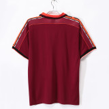 Mens  Roma  red  home Retro soccer Jersey 1998-99