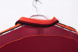 Mens  Roma  red  home Retro soccer Jersey 1998-99