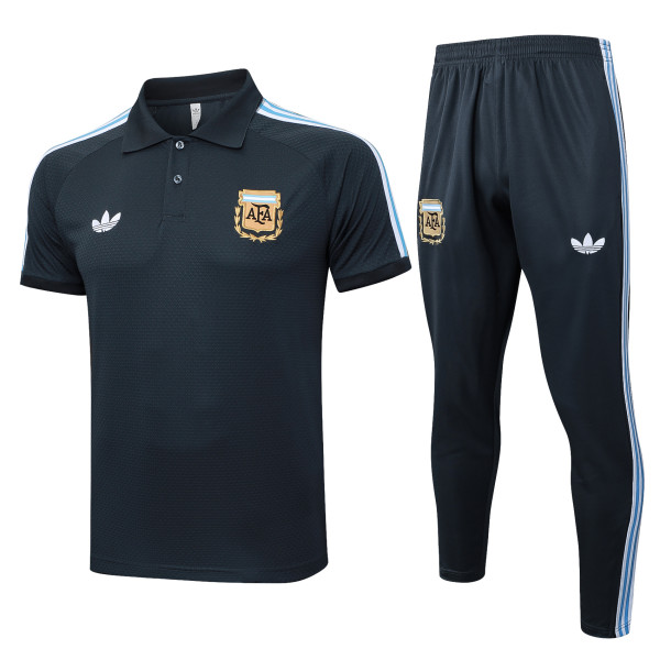 2025/26 Mens Argentina Dark gray retro version Training Short Suit    C2525#