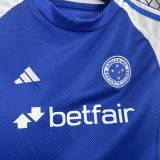 Kids  Cruzeiro home blue soccer  jersey 2025/26