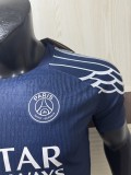 2025-26 Mens PSG Fourth away  blue Player version Soccer Jersey