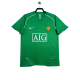 2007-08 Mens Manchester United green Retro goalkeeper Soccer Jersey