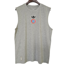 2025-26  Mens Manchester United grey vest Cotton Soccer Jersey