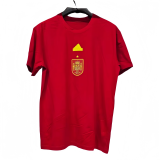 Mens Spain red  pure cotton Cheap  soccer  Jersey  2526