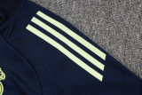2025-26 Mens Real Madrid Upper Blue Jacket Training Suit