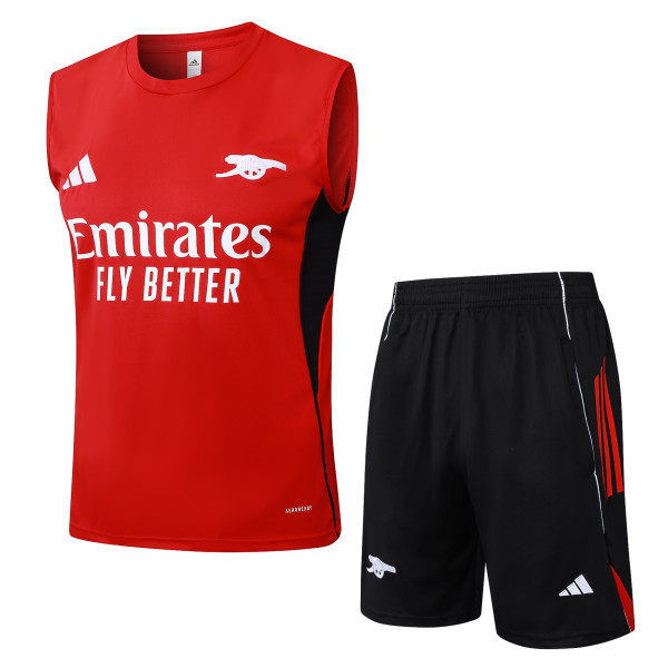 2025-26 Mens Arsenal red Vest short training suit           D2578#