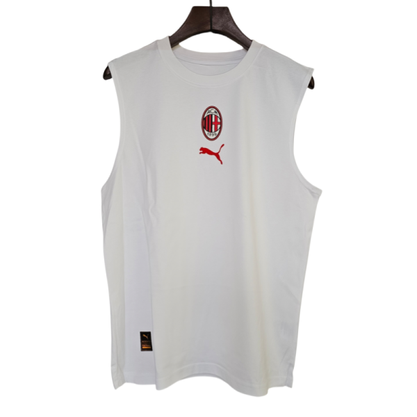 2025-26 Mens AC Milan white vest Cotton Soccer Jersey