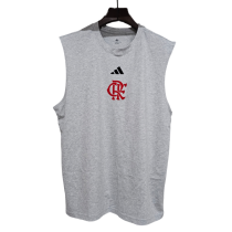 2025-26 Mens Flamengo grey vest Cotton Soccer Jersey
