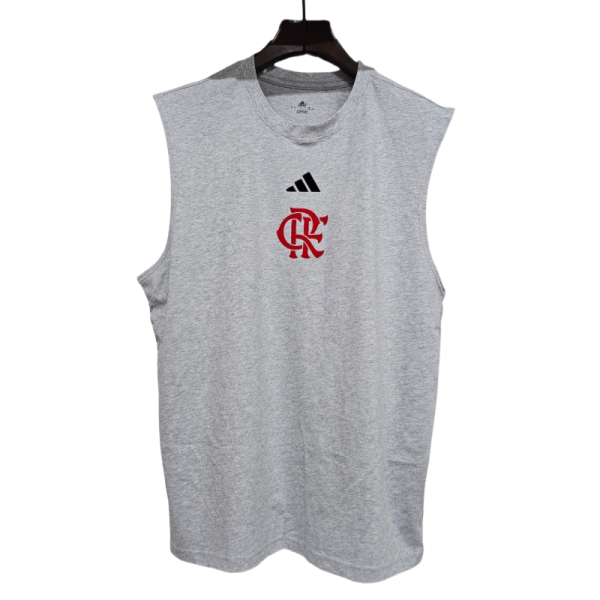 2025-26 Mens Flamengo grey vest Cotton Soccer Jersey