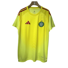 2025-26 Mens Celtic yellow goalkeeper  soccer jersey