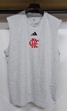 2025-26 Mens Flamengo grey vest Cotton Soccer Jersey