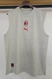 2025-26 Mens AC Milan grey vest Cotton Soccer Jersey