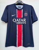 2024-25 Mens PSG Home blue Soccer Jersey Champions League version （Have One Stars⭐)