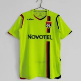 Mens Lyon RETRO away green Soccer Jersey 2008/09