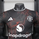 2025-26  Mens Manchester United black Special Edition Player  Soccer Jersey