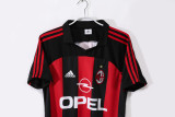 AC Milan Home Retro Jersey Mens 2000-02