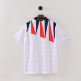 Retro England  white Home Jersey Mens 1992
