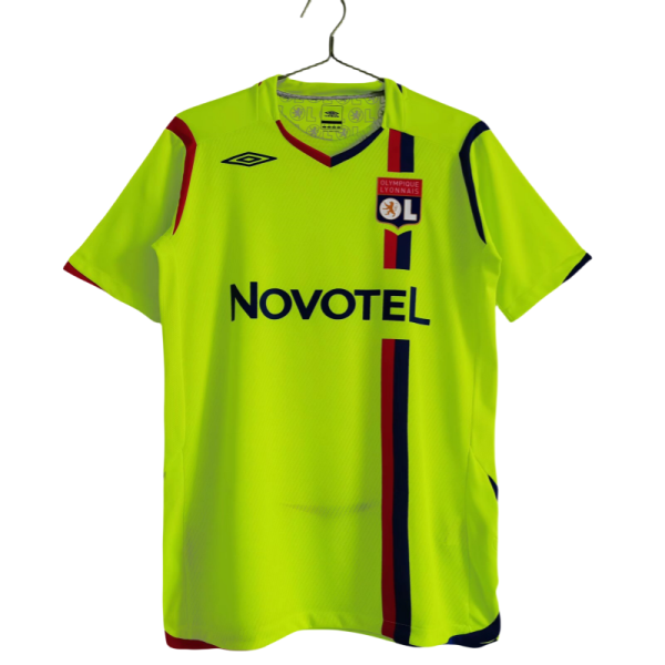 Mens Lyon RETRO away green Soccer Jersey 2008/09
