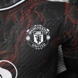 2025-26  Mens Manchester United black Special Edition Player  Soccer Jersey