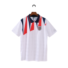 Retro England  white Home Jersey Mens 1992