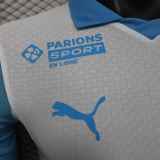 Mens Marseille home white Player version soccer jersey 2526