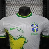 2025-26Mens Brazil Special Edition white Player version soccer jersey