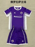 Kids Fiorentina  blue home  soccer jersey2526