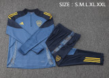 Mens  Boca Juniors blue Half Pull Training suit  2425