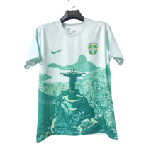 2025-26Mens Brazil Special Edition green soccer jersey