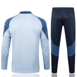 Mens  Boca Juniors Medium gray Half Pull Training suit  2425