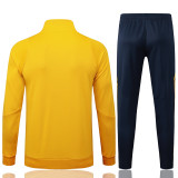 Mens  Boca Juniors dark yellow jacket Training suit  2425