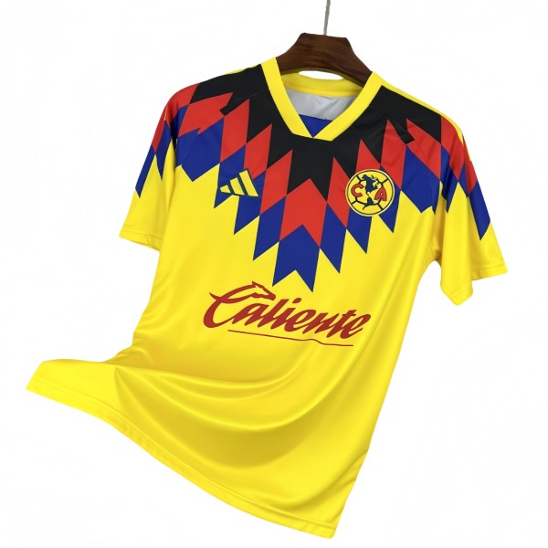 Men's Club America home yellow  Soccer Jersey 2025-26
