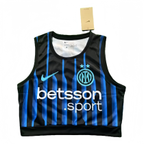 Women  Inter Milan black vest Jersey  2526